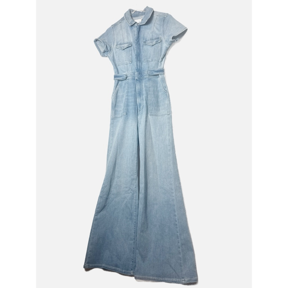 NWT Good American Fit For Success Denim Jumpsuit – Medium Blue Wash, Size Small - Picture 7 of 7